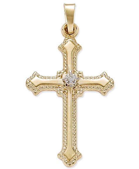 macy's gold crosses